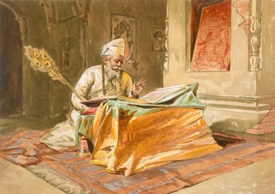 Sikh Priest Reading the Grunth, Umritsar, from 